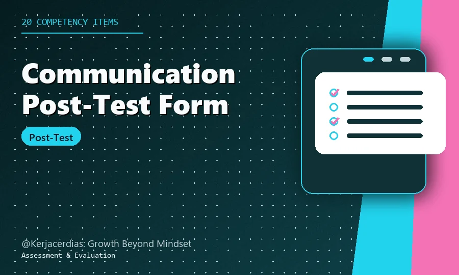 Communication Skills Post-Test Form thumbnail