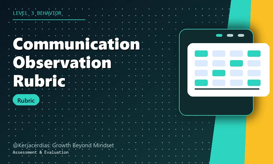 Communication Observation Form and Performance Rubric thumbnail