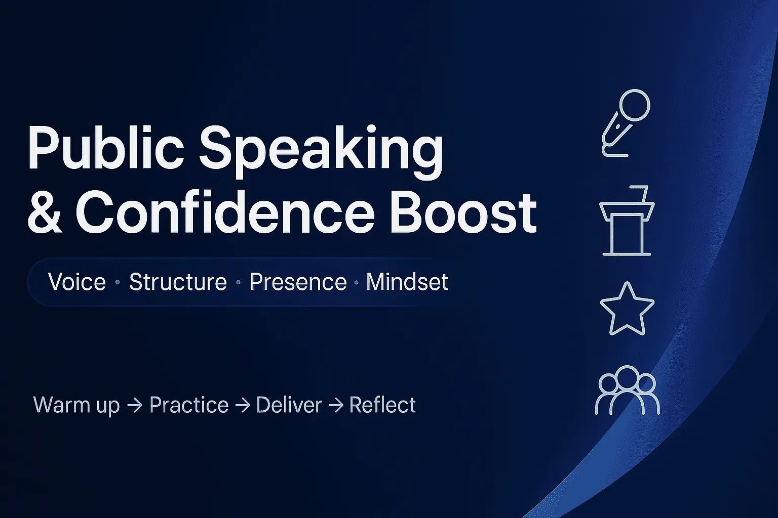 Facilitator rehearsing with deck