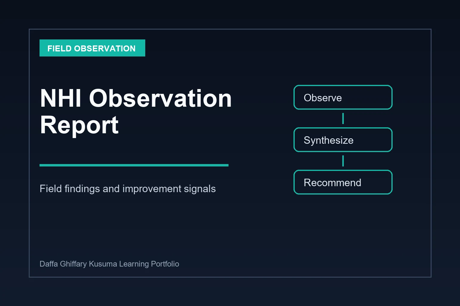NHI Observation Report thumbnail