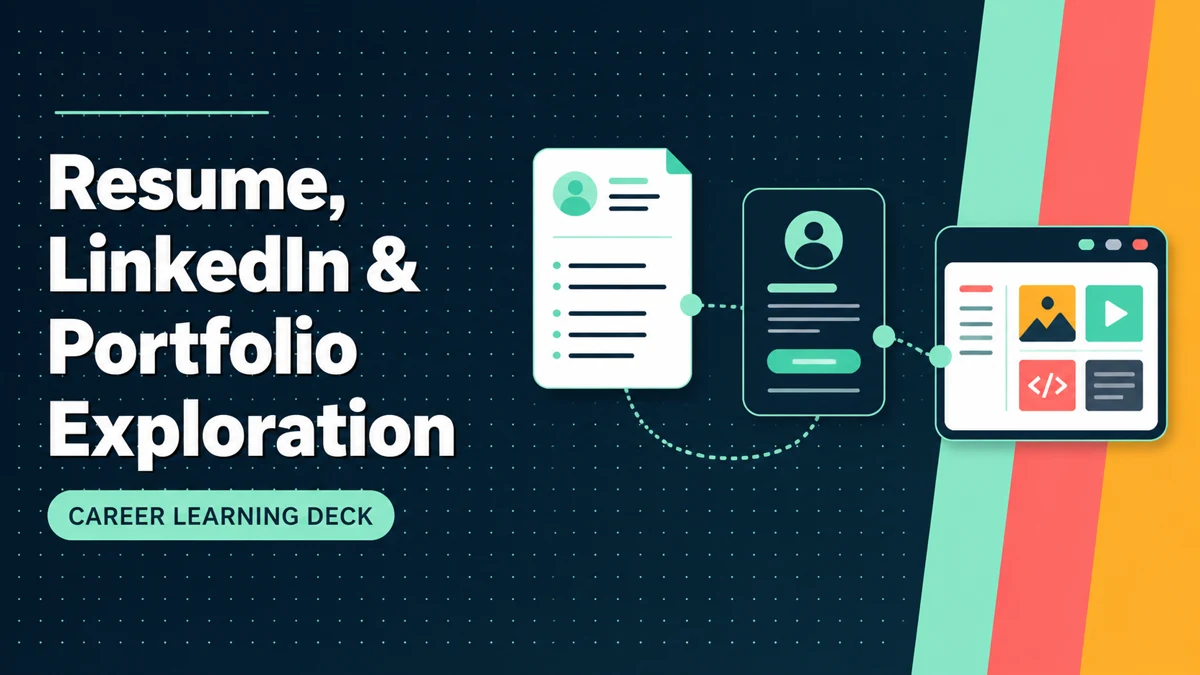 Resume, LinkedIn and Portfolio Exploration learning deck thumbnail